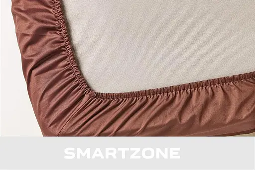 Простирадло на гумці 90х200 см мікрофібра коричневого кольору 327825 - фото 2