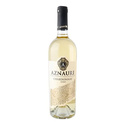 Вино Aznauri Chardonnay сухое белое 9.5-14% 0.75 л