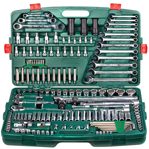 Набір інструментів Hans 1/4, 3/8, 1/2, 163 предмети (ТК-163-12) - фото 1