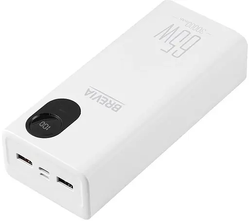 Зовнішній акумулятор brevia 30000mAh 65 W з дисплеєм - фото 3