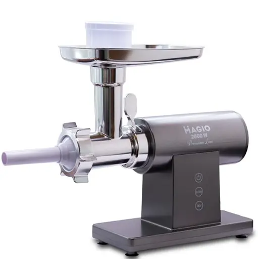 Мясорубка электрическая Magio MG-271 мясорубка 3 решетки Черный 2600 Вт - фото 2