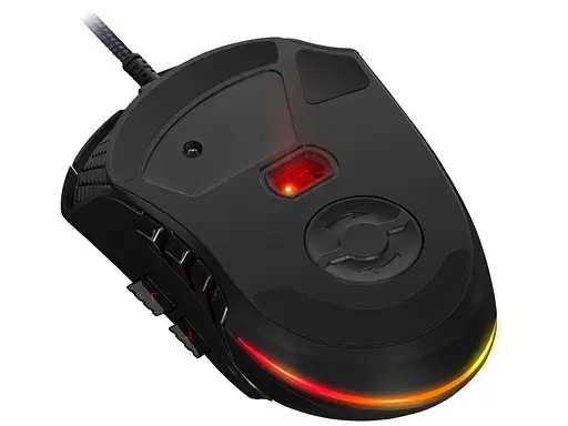 Игровая мышь Defender Oversider GM-917 RGB (12000dpi) 12 кнопок (Черная) - фото 3