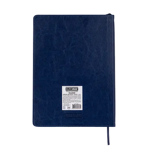 Ежедневник недатированный Buromax Salerno L2U А4 искусственная кожа 336 страниц синий (BM.20990-02) - фото 4