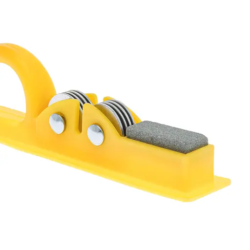 Точилка для кухонных ножей ручная механическая пластиковая с точильным камнем Фиолетовый 86767 - фото 4