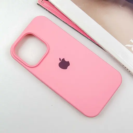 Чохол Silicone Case Full Protective (AA) для Apple iPhone 16 Pro (6.3) Рожевий / Light pink - фото 2