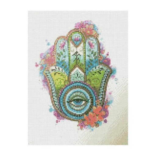 Алмазна мозаїка Strateg ПРЕМІУМ Квітковий амулет 30х40 см HX016 - фото 1