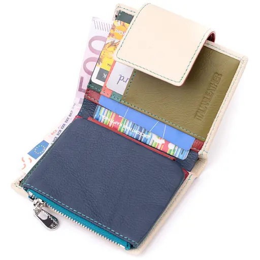 Кожаный женский кошелек ST Leather 9х12х1.5 см acs0028363 - фото 5