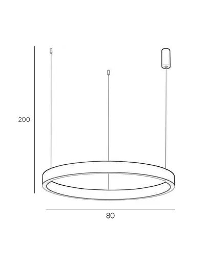 Підвісний світильник, люстра Italux PND-56215D-080RPP-BK-3KS4K-TRDIMM Brasco Up Down Led 2x80W 3000K-4000K 5800Lm IP20 - фото 3
