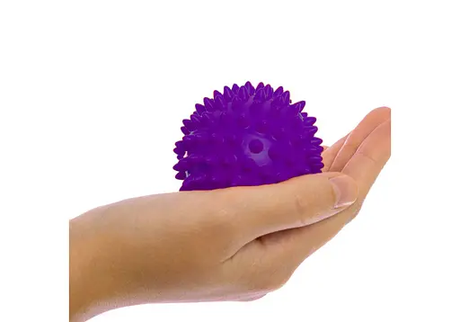 Масажний м'ячик EasyFit PVC 9 см жорсткий фіолетовий (EF-1064-V) - фото 2