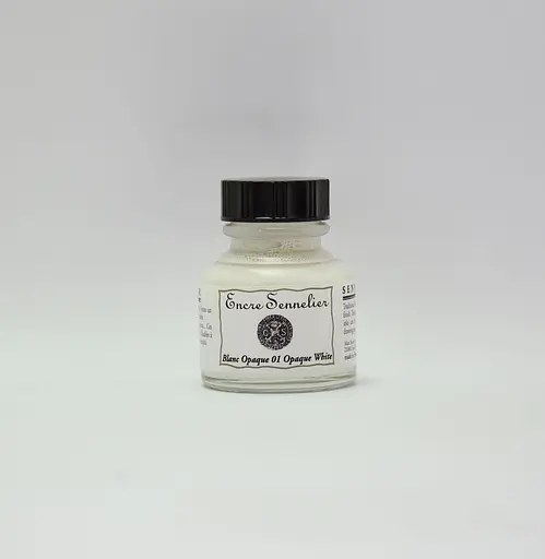 Чорнило для каліграфії Sennelier, 30 мл, Непрозорий білий (Opaque White)