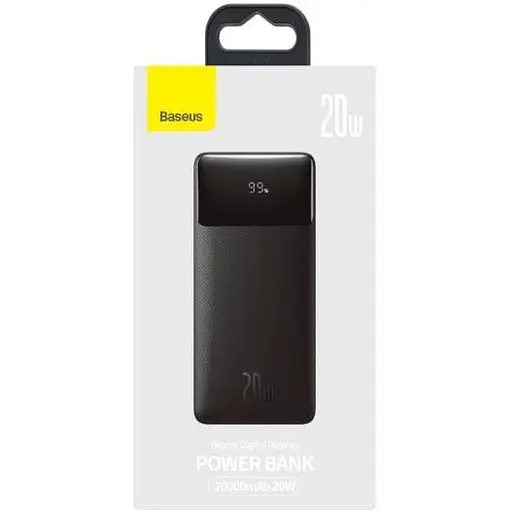 Зовнішній акумулятор (Power Bank) Baseus Bipow Digital Display 20W 20000 mAh Black (PPDML-M01) - фото 5