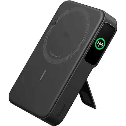 Портативное зарядное устройство Anker MagGo Qi2 15W + USB-C PD 27W черный 10000 mAh