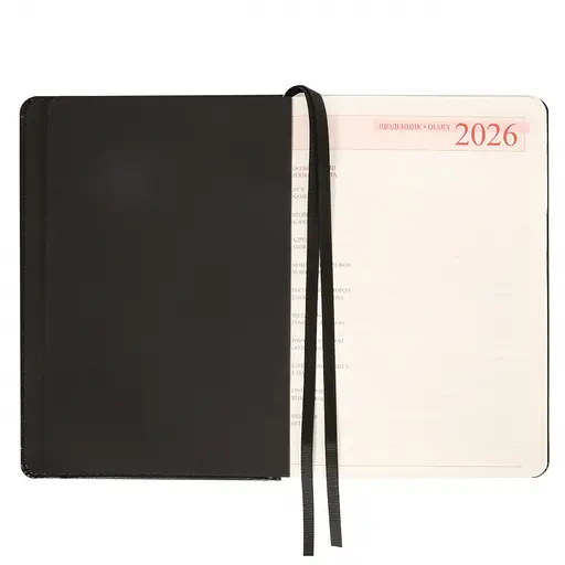 Щоденник-діловий записник А5 Leo Planner Legacy 2026 твердий чорний 368 сторінок (252649) - фото 7