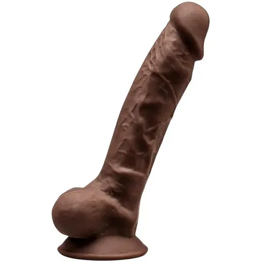 Фалоімітатор SilexD Johnny Brown (MODEL 1 size 7in), двошаровий, силікон + Silexpan, діаметр 3,8 см
