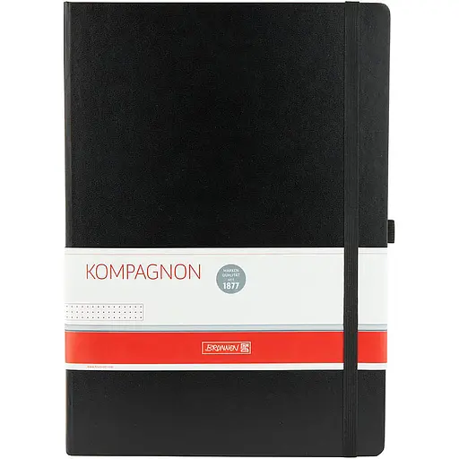 Записная книжка Brunnen Компаньон А4 точка, черный (10-552 89 05)