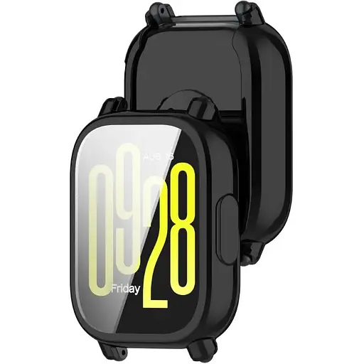 Чехол-накладка DK для Xiaomi Redmi Watch 5 Lite Silicone Face Case (black) - фото 2
