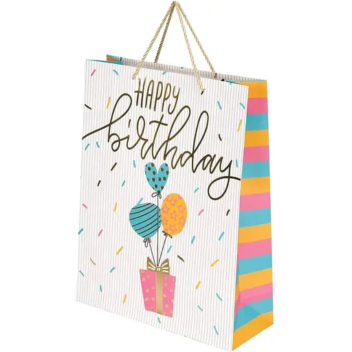 Пакет подарочный Шарики DW0510X25 Разноцветный - фото 1