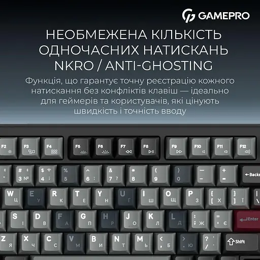 Клавіатура GamePro Asgard Yord (MK266BK) - фото 12