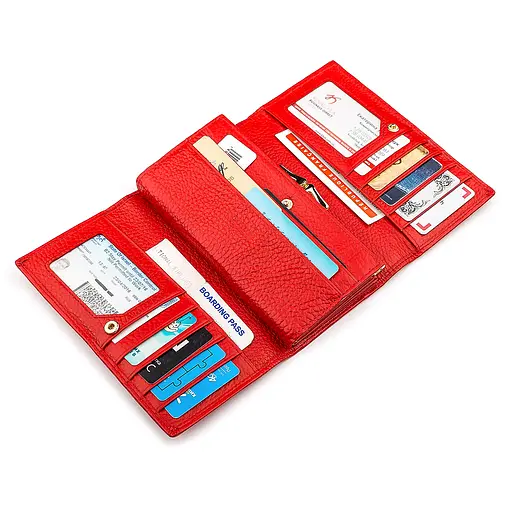 Кожаный женский кошелек (S9001B) Boston 17.5х10х3.5 см acs0015652 - фото 4