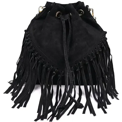 Женская замшевая сумка на плечо Firenze 25х26х13 см sum0028534 - фото 1