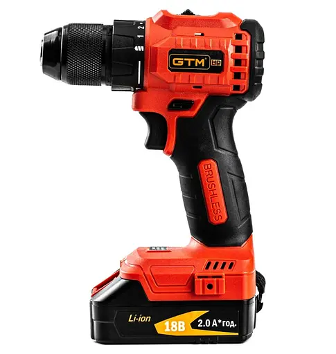 Аккумуляторный бесщеточный шуруповерт GTM DS18/50BL + 2 АКБ и ЗУ в кейсе (DS18/50BL) - фото 3