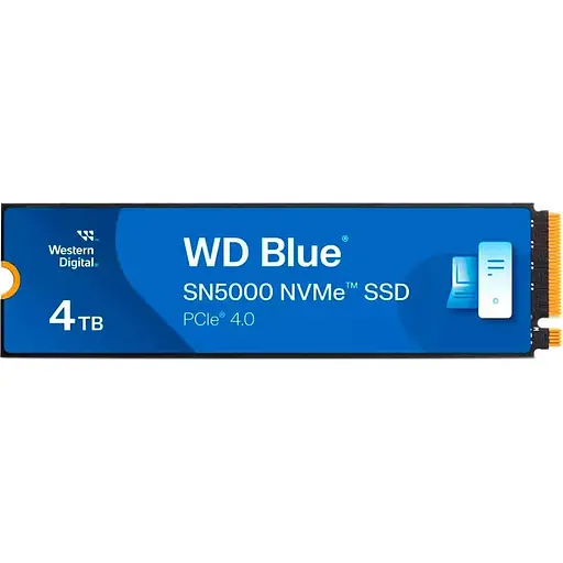 Накопитель SSD Western Digital m.2 NVMe 4TB Blue SN5000 PCIe 4.0 (WDS400T4B0E) - фото 1