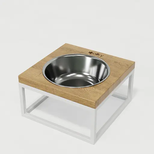 Hollky Base Solo M — миска на підставці для котів і середніх собак (1 × 0,8 л) - фото 2