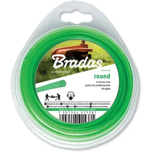 Волосінь для тримера Bradas TRIMMER "коло" 2,4мм х 15м ZTO2415B - фото 1