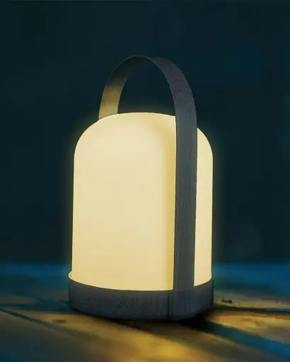 Настільна лампа на батарейках Goldlux 330642 Minorka LED 1x0.3W 3000К+RGB IP20 біла - фото 2