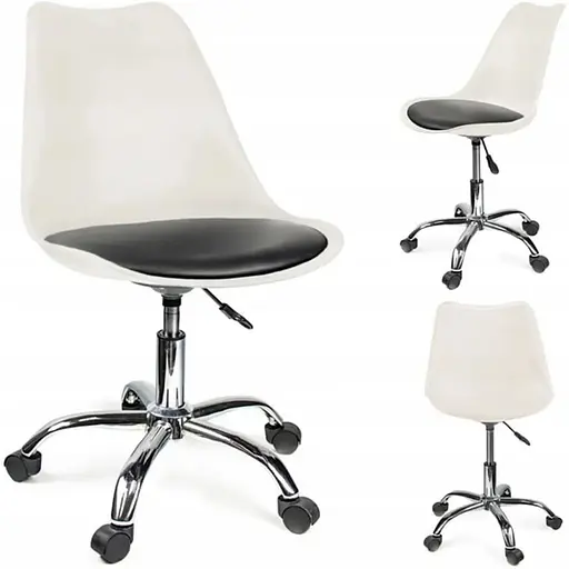 Офісне крісло Jumi Iger біло-чорний - фото 2