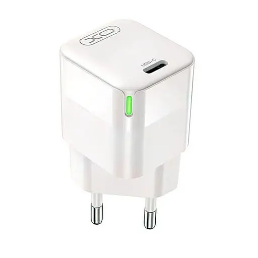 Зарядное устройство с подсветкой XO CE06 30 W блок питания 1 выход USB-C - фото 1