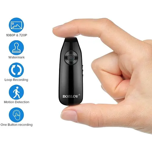 Міні-камера Full HD 1080P Boblov IDV007 + фото + диктофон, SD до 64 Гб, батарея 560 мАг - фото 5