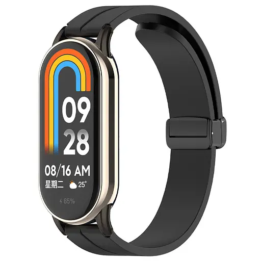 Ремешок Line Magnetic для Xiaomi Mi Band 9/8/10 Черный/Black