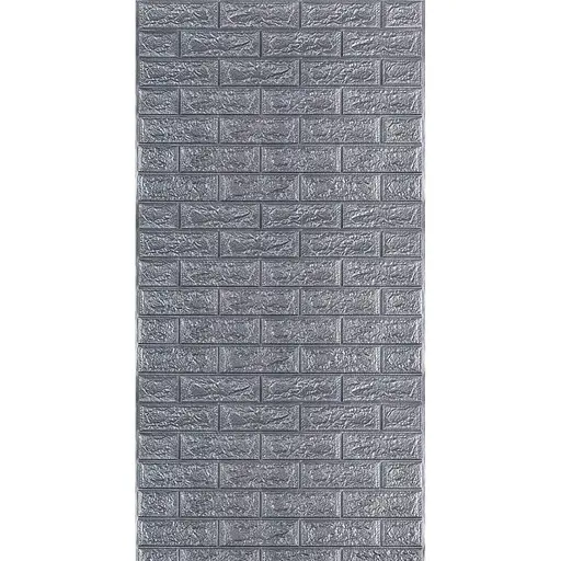 R017-2 Панель стеновая в рулоне 3D 700х3080х2мм Серый Кирпич (D) SW-00002535 - фото 1