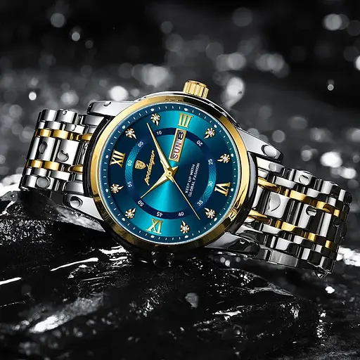 Часы Poedagar Unique Men Leather Deluxe, 2 ремешка - фото 4