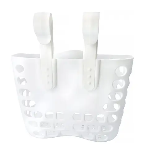 Корзина на детский велосипед / самокат 19 мм белая (G0001909) - фото 2