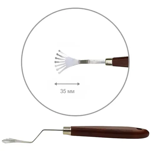 Мастихін Rosa Studio ArtWork №3 віяловий довжина 3.5 см - фото 1