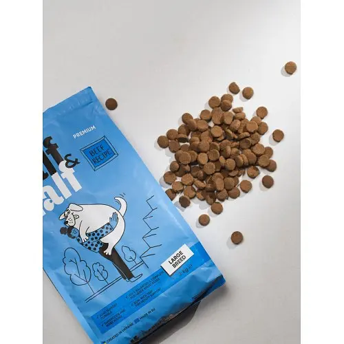 Сухий корм Half & Half для дорослих собак великих порід, із яловичиною, 12 кг - фото 7