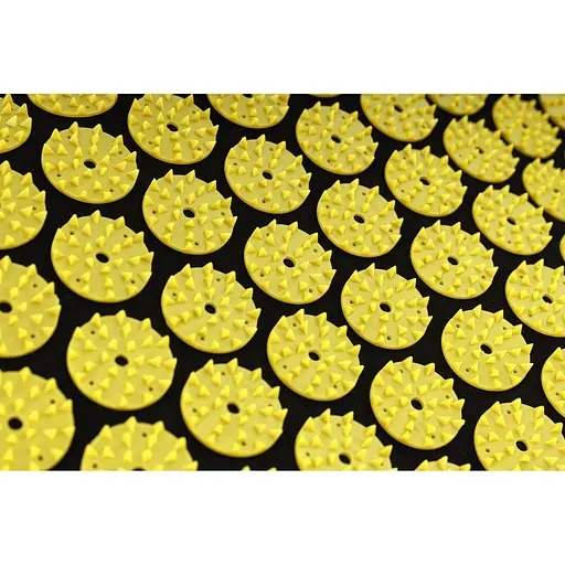 Подушка для акупунктуры Hop-Sport HS-C037AP (Аппликатор Кузнецова) черно-желтая - фото 2