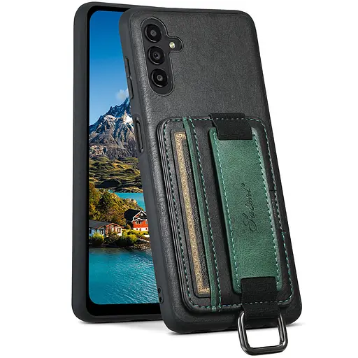 Чохол Epik шкіряний Wallet case and straps для Samsung Galaxy A14 4G/5G Чорний/Black - фото 2