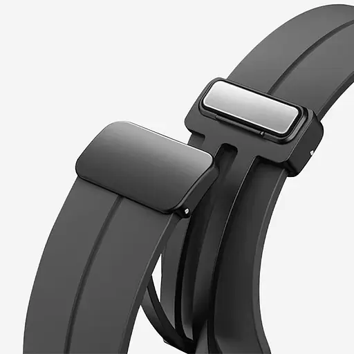 Ремешок Line Magnetic для Xiaomi Mi Band 9/8/10 Черный/Black - фото 3