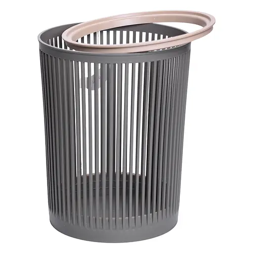 Корзина для мусора Yiwu серая 8 л HP-45-8G - фото 2