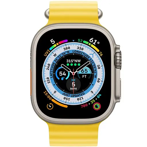 Ремешок Ocean Band для Apple Watch 38/40/41/42mm(ser.10) Желтый / Yellow - фото 3
