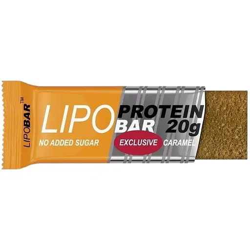 Батончик LipoBar Protein Bar, 50 грам - Карамель