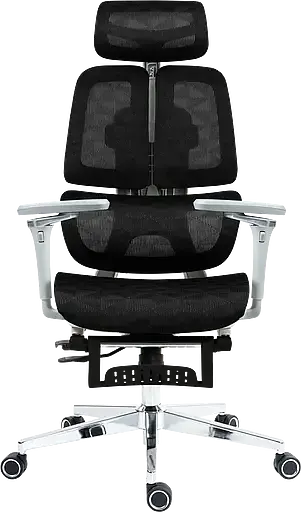 Офисное кресло GT Racer черно - белое (B-2450 White/Black) - фото 3