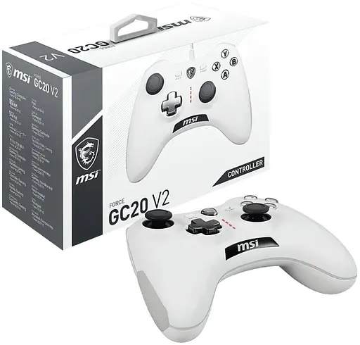 Геймпад джойстик MSI Force GC-20 V-2 PC/Android USB White - фото 5