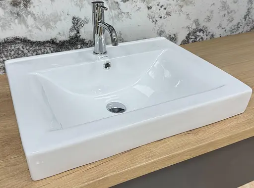 Умивальник VBI Bagnara 70 white врізний VBI-018063, Білий - фото 4