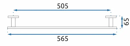 Вішалка одинарна для рушника Rea Oste 1 хром REA-80033 Хром - фото 3