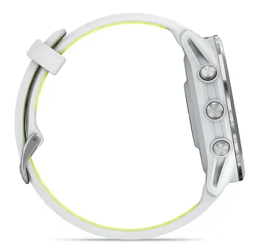 Смарт-годинник Garmin Forerunner 970 Whitestone Titanium with Whitestone/Translucent Amp Yellow Silicone with Silver Buckle (010-02969-61) - фото 5