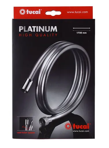 Шланг для душу Tucai Shower Hose Platinum 175см Satin (201962), Хром - фото 2